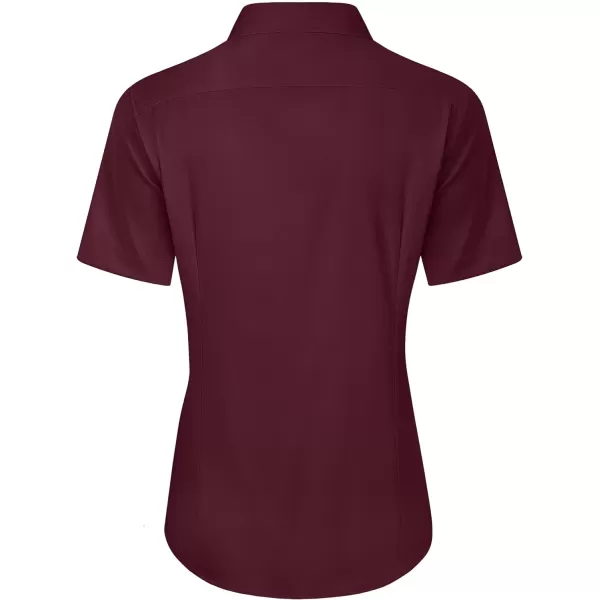 J.VER Womens Button Down Shirts Stretch Wrinkle Free Formal Short Sleeve Dress Shirt Summer Work Blouses Business Casual Tops