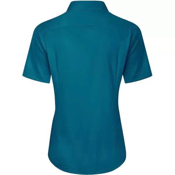 J.VER Womens Button Down Shirts Stretch Wrinkle Free Formal Short Sleeve Dress Shirt Summer Work Blouses Business Casual Tops