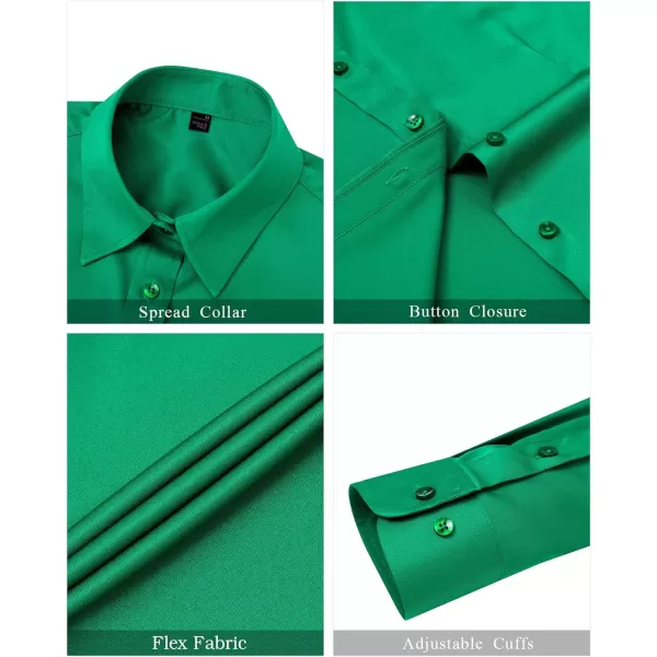 J.VER Womens Dress Shirts Long Sleeve Button Down Shirts Wrinkle-Free Solid Work Blouse