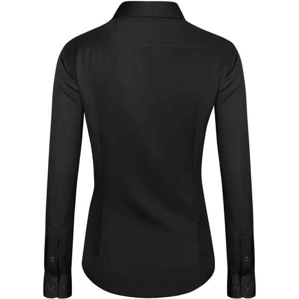 J.VER Womens Dress Shirts Long Sleeve Button Down Shirts Wrinkle-Free Solid Work Blouse