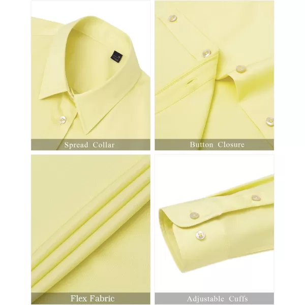 J.VER Womens Dress Shirts Long Sleeve Button Down Shirts Wrinkle-Free Solid Work Blouse