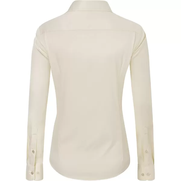 J.VER Womens Dress Shirts Long Sleeve Button Down Shirts Wrinkle-Free Solid Work Blouse