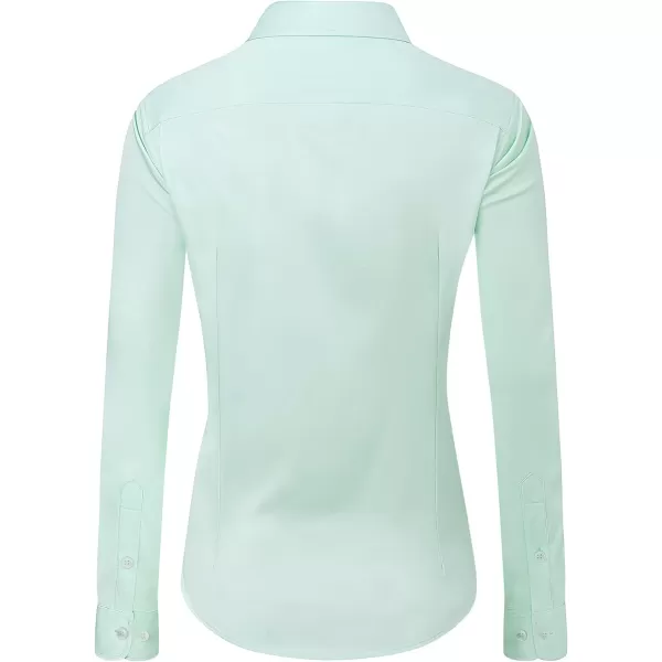 J.VER Womens Dress Shirts Long Sleeve Button Down Shirts Wrinkle-Free Solid Work Blouse