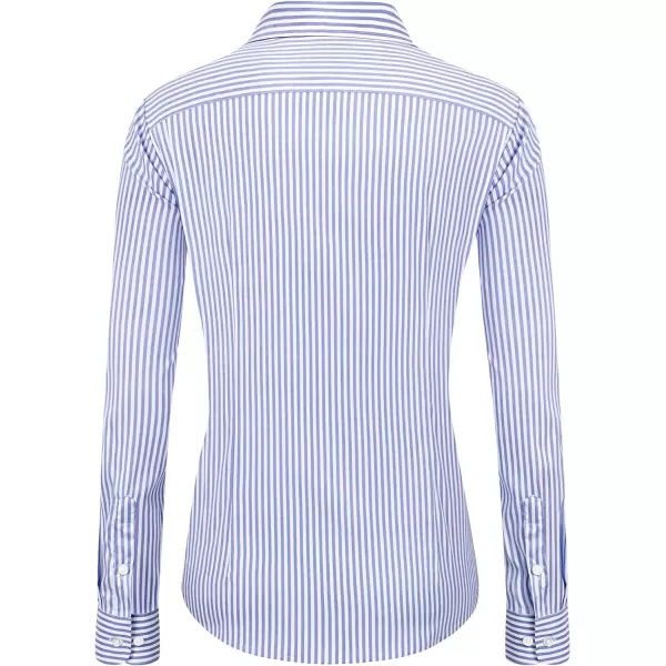J.VER Womens Dress Shirts Long Sleeve Button Down Shirts Wrinkle-Free Solid Work Blouse