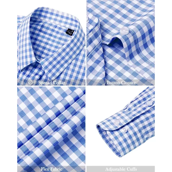 J.VER Womens Dress Shirts Long Sleeve Button Down Shirts Wrinkle-Free Solid Work Blouse