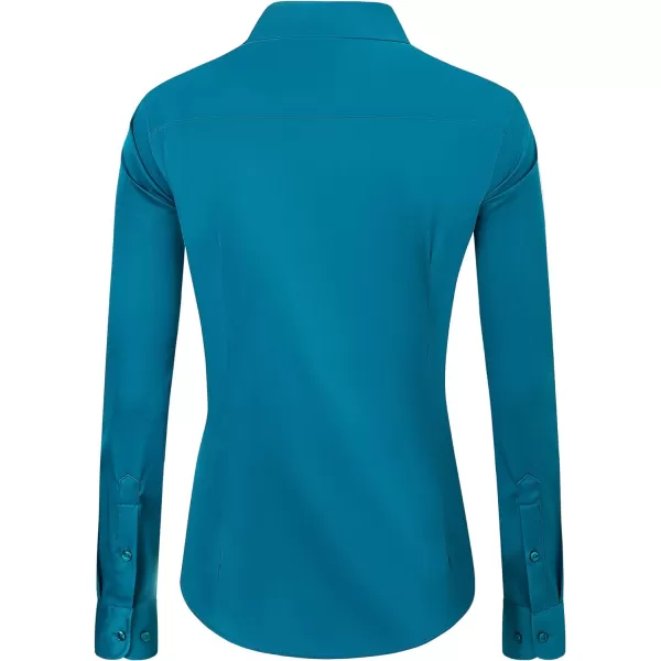 J.VER Womens Dress Shirts Long Sleeve Button Down Shirts Wrinkle-Free Solid Work Blouse