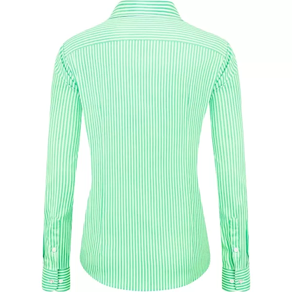 J.VER Womens Dress Shirts Long Sleeve Button Down Shirts Wrinkle-Free Solid Work Blouse