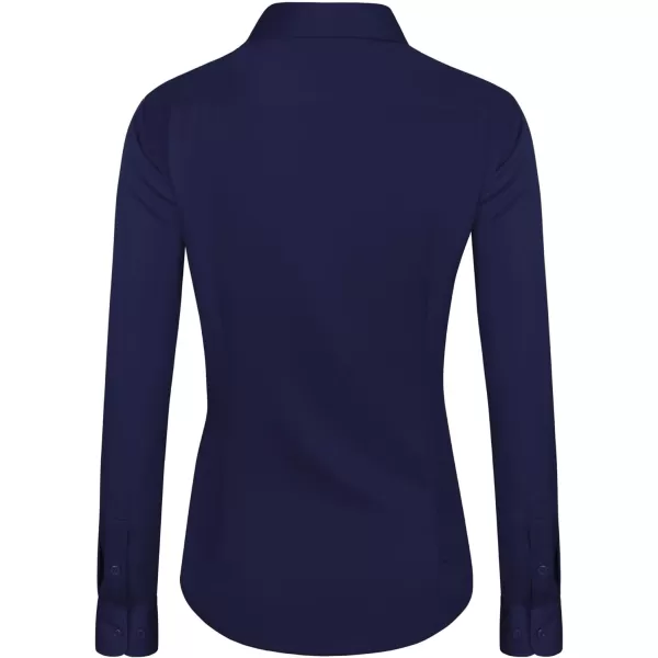 J.VER Womens Dress Shirts Long Sleeve Button Down Shirts Wrinkle-Free Solid Work Blouse
