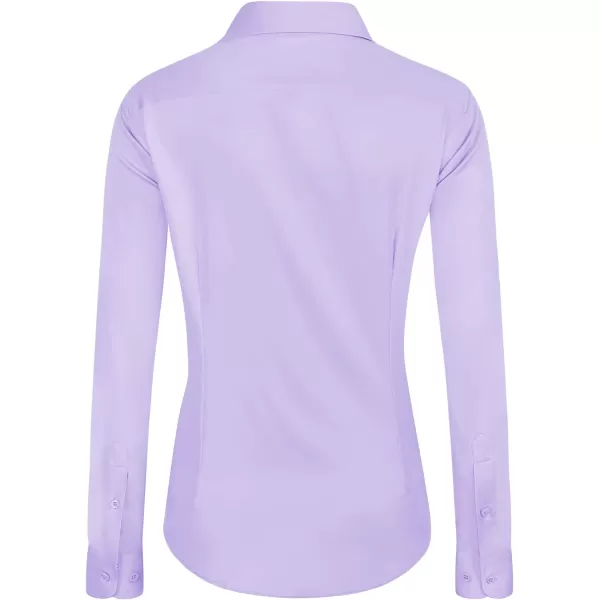 J.VER Womens Dress Shirts Long Sleeve Button Down Shirts Wrinkle-Free Solid Work Blouse