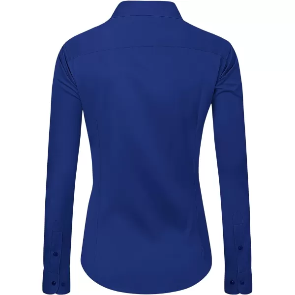 J.VER Womens Dress Shirts Long Sleeve Button Down Shirts Wrinkle-Free Solid Work Blouse