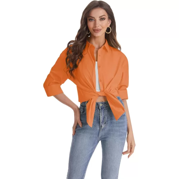 J.VER Womens Oversized Button Down Shirts Casual Long Sleeve Lightweight Breathable Solid Cotton Blouse Office Dress Shirt