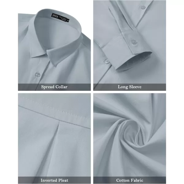 J.VER Womens Oversized Button Down Shirts Casual Long Sleeve Lightweight Breathable Solid Cotton Blouse Office Dress Shirt