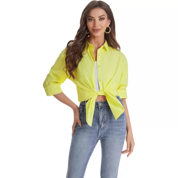 J.VER Womens Oversized Button Down Shirts Casual Long Sleeve Lightweight Breathable Solid Cotton Blouse Office Dress Shirt