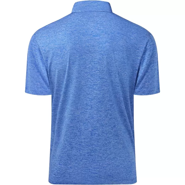 Men's Golf Polo Shirts Quick Dry Moisture Wicking Performance Stretch Short Sleeve Shirt Athletic Wrinkle-Free Summer Tops