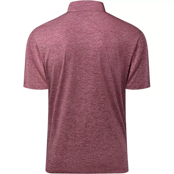 Men's Golf Polo Shirts Quick Dry Moisture Wicking Performance Stretch Short Sleeve Shirt Athletic Wrinkle-Free Summer Tops
