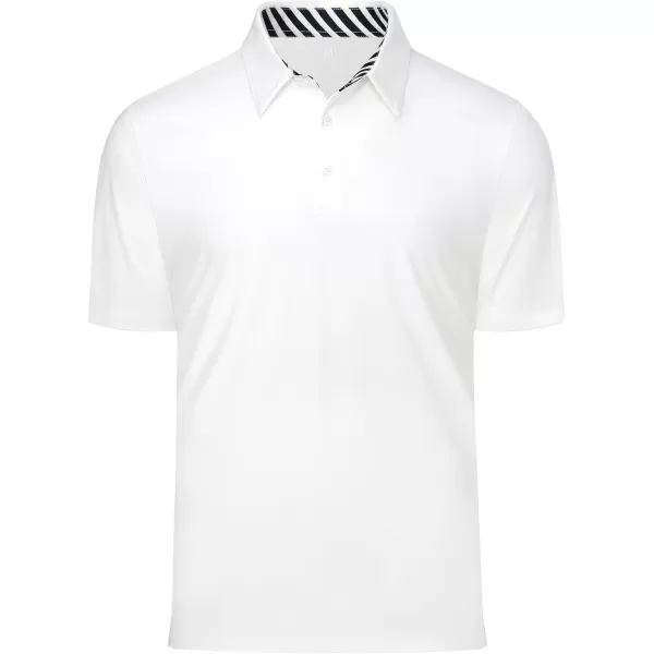 Men's Golf Polo Shirts Quick Dry Moisture Wicking Performance Stretch Short Sleeve Shirt Athletic Wrinkle-Free Summer Tops