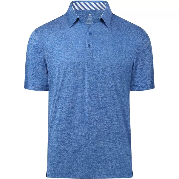 Men's Golf Polo Shirts Quick Dry Moisture Wicking Performance Stretch Short Sleeve Shirt Athletic Wrinkle-Free Summer Tops