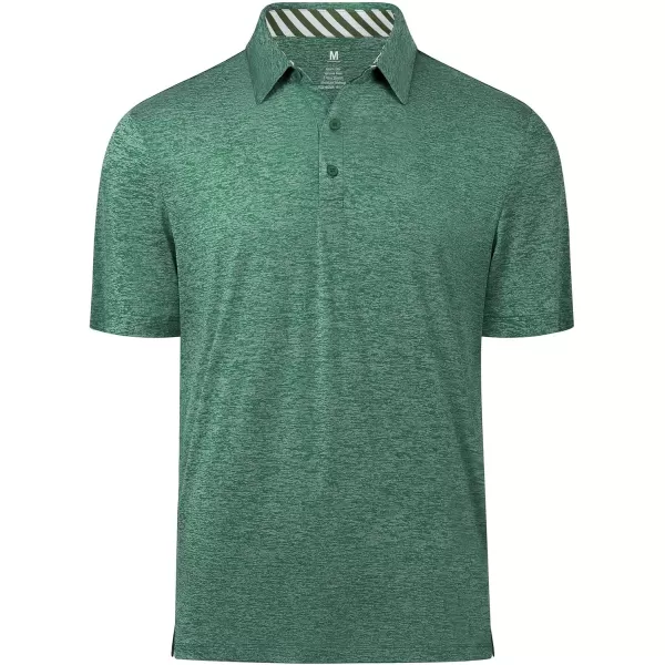 Men's Golf Polo Shirts Quick Dry Moisture Wicking Performance Stretch Short Sleeve Shirt Athletic Wrinkle-Free Summer Tops