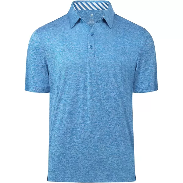 Men's Golf Polo Shirts Quick Dry Moisture Wicking Performance Stretch Short Sleeve Shirt Athletic Wrinkle-Free Summer Tops