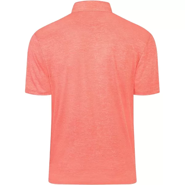 Men's Golf Polo Shirts Quick Dry Moisture Wicking Performance Stretch Short Sleeve Shirt Athletic Wrinkle-Free Summer Tops