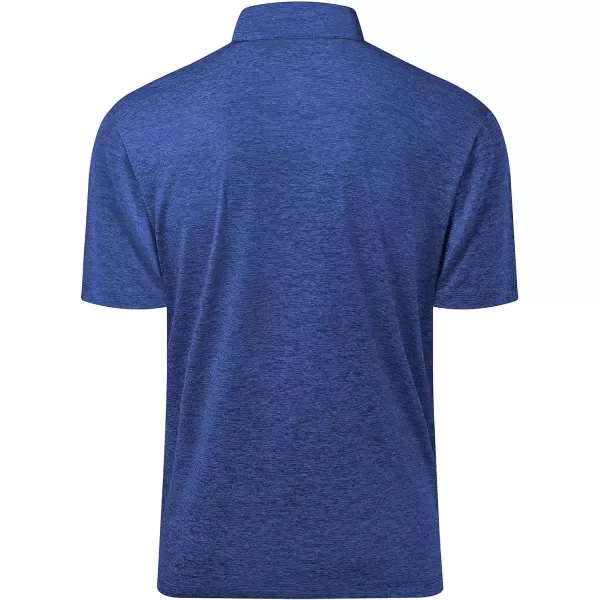 Men's Golf Polo Shirts Quick Dry Moisture Wicking Performance Stretch Short Sleeve Shirt Athletic Wrinkle-Free Summer Tops