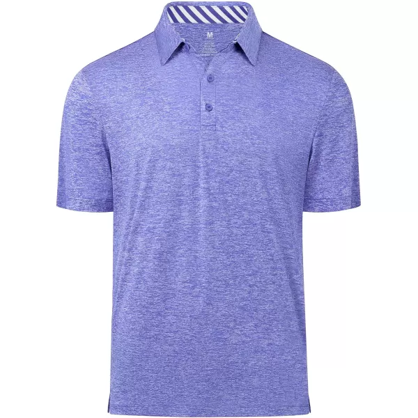 Men's Golf Polo Shirts Quick Dry Moisture Wicking Performance Stretch Short Sleeve Shirt Athletic Wrinkle-Free Summer Tops