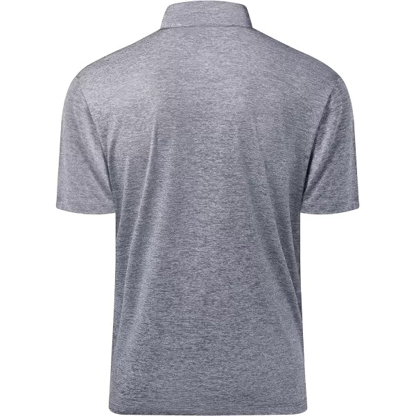 Men's Golf Polo Shirts Quick Dry Moisture Wicking Performance Stretch Short Sleeve Shirt Athletic Wrinkle-Free Summer Tops