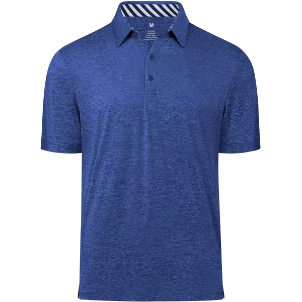 Men's Golf Polo Shirts Quick Dry Moisture Wicking Performance Stretch Short Sleeve Shirt Athletic Wrinkle-Free Summer Tops
