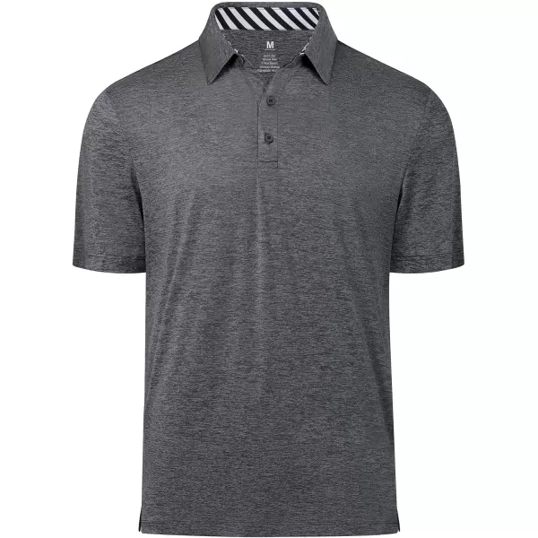 Men's Golf Polo Shirts Quick Dry Moisture Wicking Performance Stretch Short Sleeve Shirt Athletic Wrinkle-Free Summer Tops
