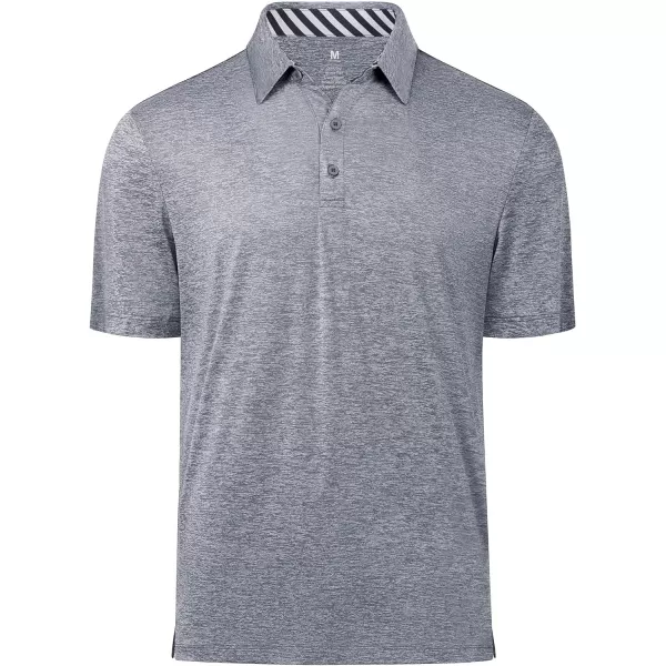 Men's Golf Polo Shirts Quick Dry Moisture Wicking Performance Stretch Short Sleeve Shirt Athletic Wrinkle-Free Summer Tops