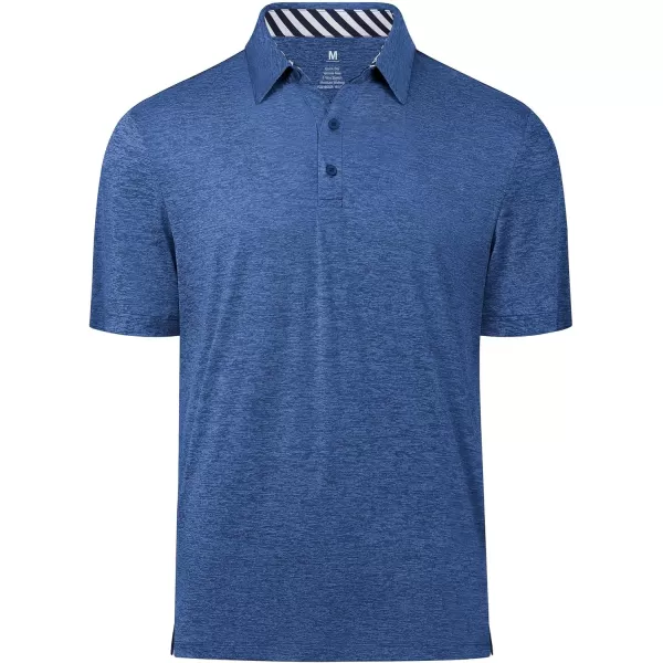 Men's Golf Polo Shirts Quick Dry Moisture Wicking Performance Stretch Short Sleeve Shirt Athletic Wrinkle-Free Summer Tops