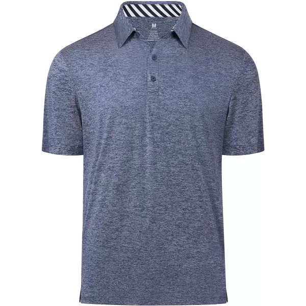 Men's Golf Polo Shirts Quick Dry Moisture Wicking Performance Stretch Short Sleeve Shirt Athletic Wrinkle-Free Summer Tops