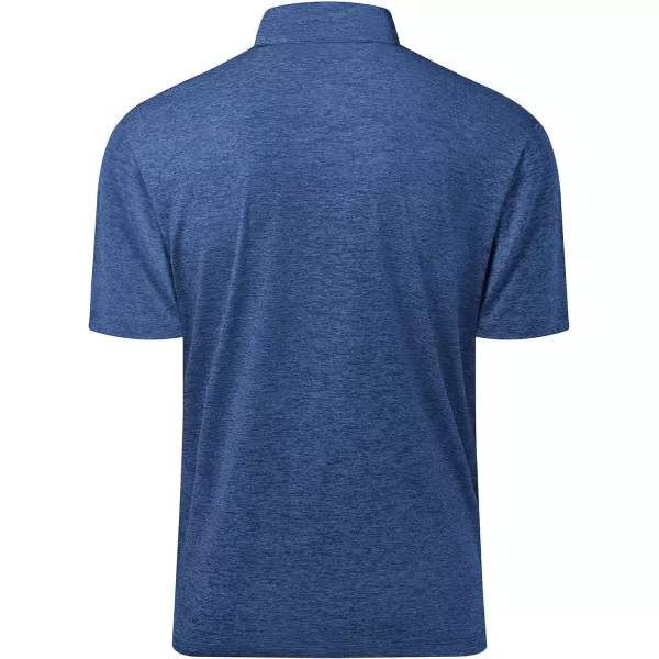 Men's Golf Polo Shirts Quick Dry Moisture Wicking Performance Stretch Short Sleeve Shirt Athletic Wrinkle-Free Summer Tops