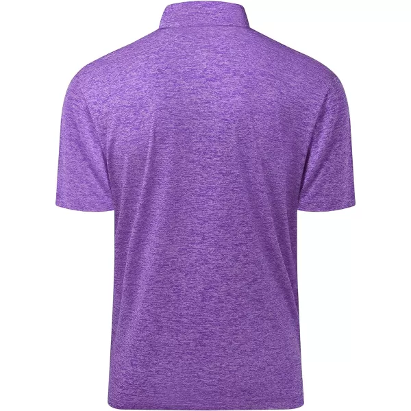 Men's Golf Polo Shirts Quick Dry Moisture Wicking Performance Stretch Short Sleeve Shirt Athletic Wrinkle-Free Summer Tops