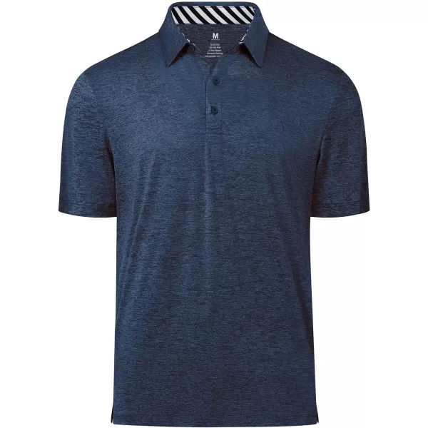 Men's Golf Polo Shirts Quick Dry Moisture Wicking Performance Stretch Short Sleeve Shirt Athletic Wrinkle-Free Summer Tops
