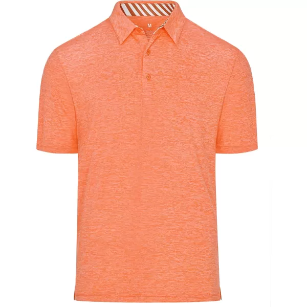 Men's Golf Polo Shirts Quick Dry Moisture Wicking Performance Stretch Short Sleeve Shirt Athletic Wrinkle-Free Summer Tops