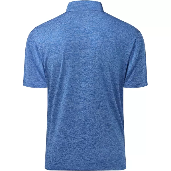 Men's Golf Polo Shirts Quick Dry Moisture Wicking Performance Stretch Short Sleeve Shirt Athletic Wrinkle-Free Summer Tops