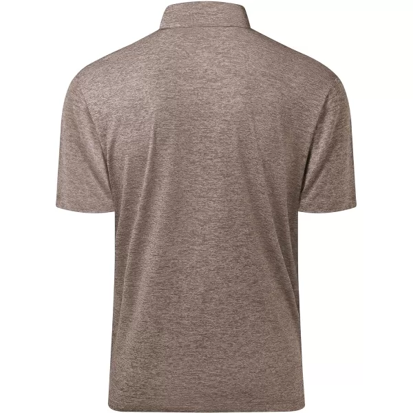 Men's Golf Polo Shirts Quick Dry Moisture Wicking Performance Stretch Short Sleeve Shirt Athletic Wrinkle-Free Summer Tops
