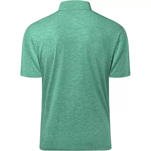 Men's Golf Polo Shirts Quick Dry Moisture Wicking Performance Stretch Short Sleeve Shirt Athletic Wrinkle-Free Summer Tops