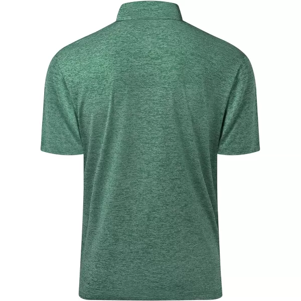 Men's Golf Polo Shirts Quick Dry Moisture Wicking Performance Stretch Short Sleeve Shirt Athletic Wrinkle-Free Summer Tops