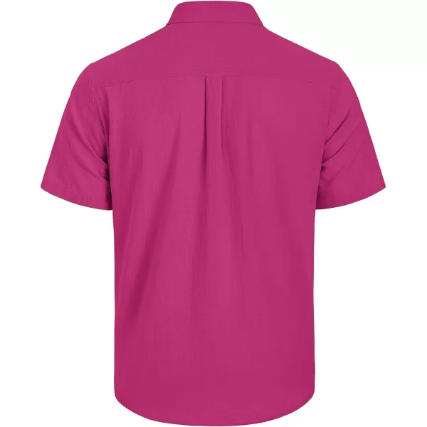 Mens Linen Shirts Short Sleeve Button Up Casual Lightweight Solid Shirt Stylish Cuban Guayabera Beach Tops