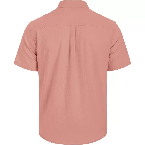 Mens Linen Shirts Short Sleeve Button Up Casual Lightweight Solid Shirt Stylish Cuban Guayabera Beach Tops