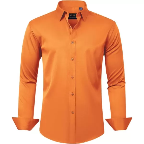 J.VER Men's Dress Shirts Solid Long Sleeve Stretch Wrinkle-Free Formal Shirt Business Casual Button Down Shirts