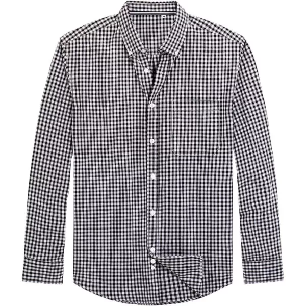J.VER Men's Oxford Shirt Solid Casual Button Down Collar Shirts Long Sleeve Dress Shirts with Pocket