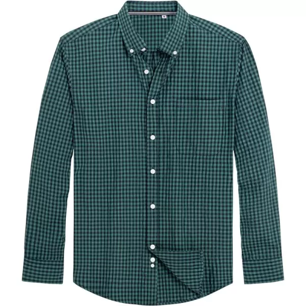 J.VER Men's Oxford Shirt Solid Casual Button Down Collar Shirts Long Sleeve Dress Shirts with Pocket