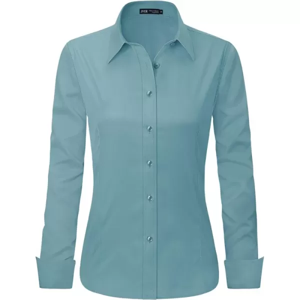 Siliteelon Button Down Shirts For Women Dress Shirts Cotton