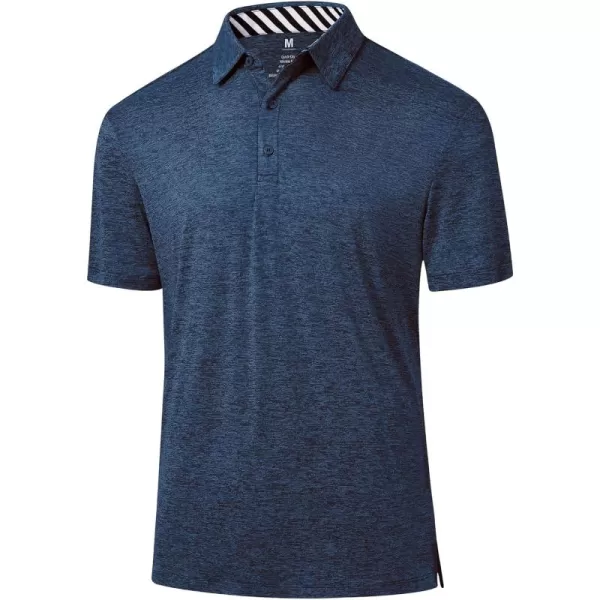 Men's Golf Polo Shirts Quick Dry Moisture Wicking Performance Stretch Short Sleeve Shirt Athletic Wrinkle-Free Summer Tops