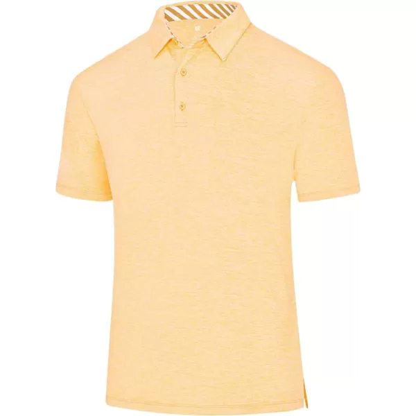 Men's Golf Polo Shirts Quick Dry Moisture Wicking Performance Stretch Short Sleeve Shirt Athletic Wrinkle-Free Summer Tops