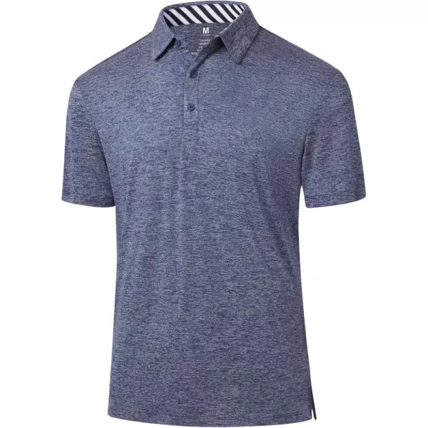 Men's Golf Polo Shirts Quick Dry Moisture Wicking Performance Stretch Short Sleeve Shirt Athletic Wrinkle-Free Summer Tops