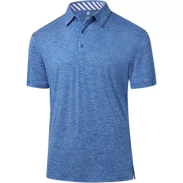 Men's Golf Polo Shirts Quick Dry Moisture Wicking Performance Stretch Short Sleeve Shirt Athletic Wrinkle-Free Summer Tops